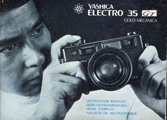 Yashica Electro 35GT Gold manual cover