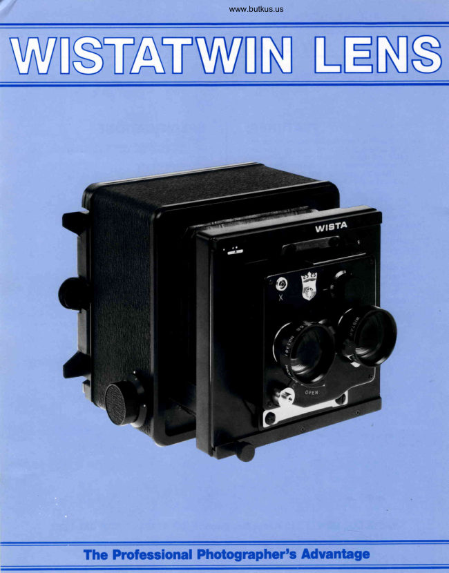 WISTA TWIN LENS manual cover