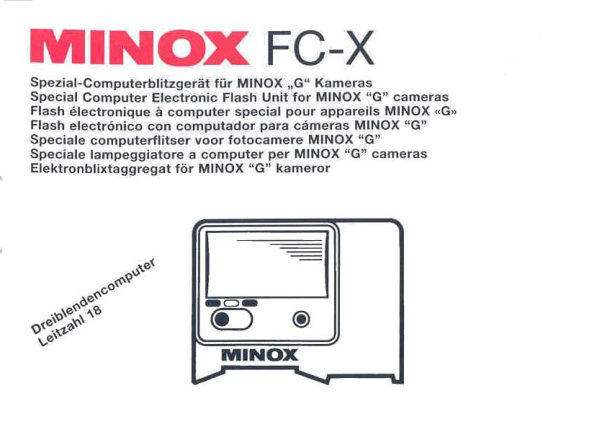 Minox FC-X 35 manual cover