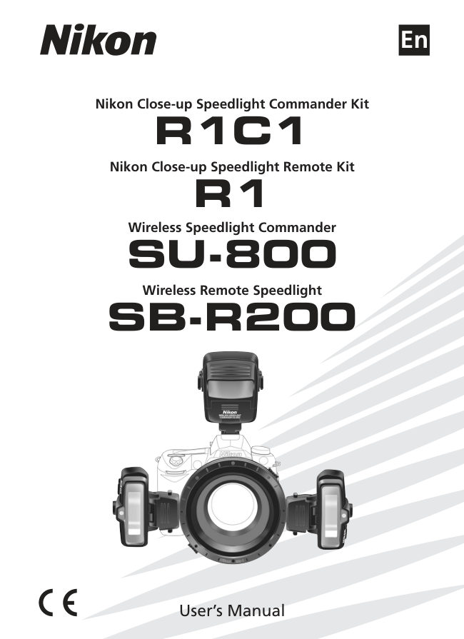 Nikon RC C1/ SB-R200 (single file) manual cover