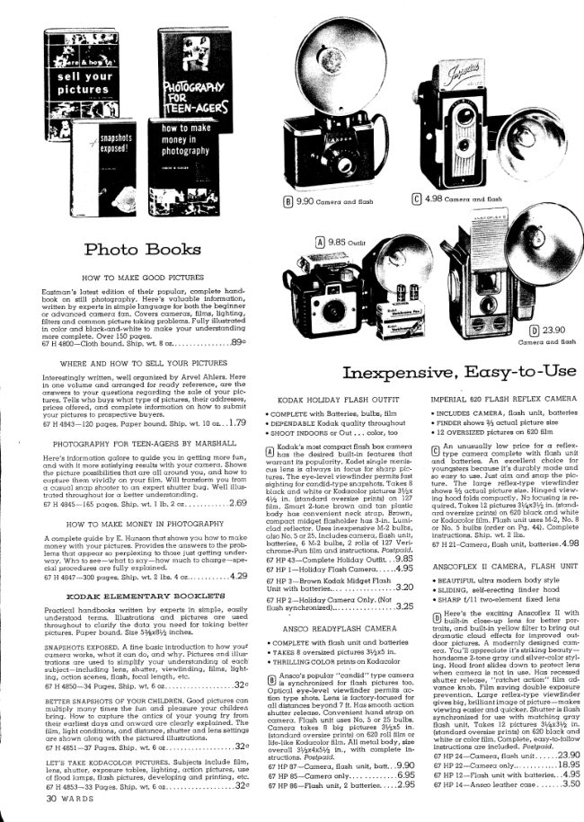 PART TWO OF 1956 WARDS PHOTO BOOK manual cover