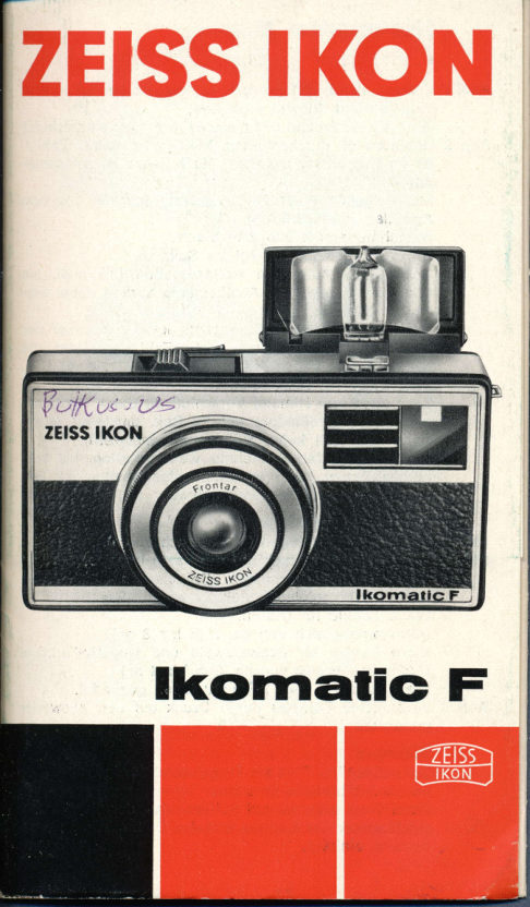 Zeiss Ikon Ikomatic F manual cover