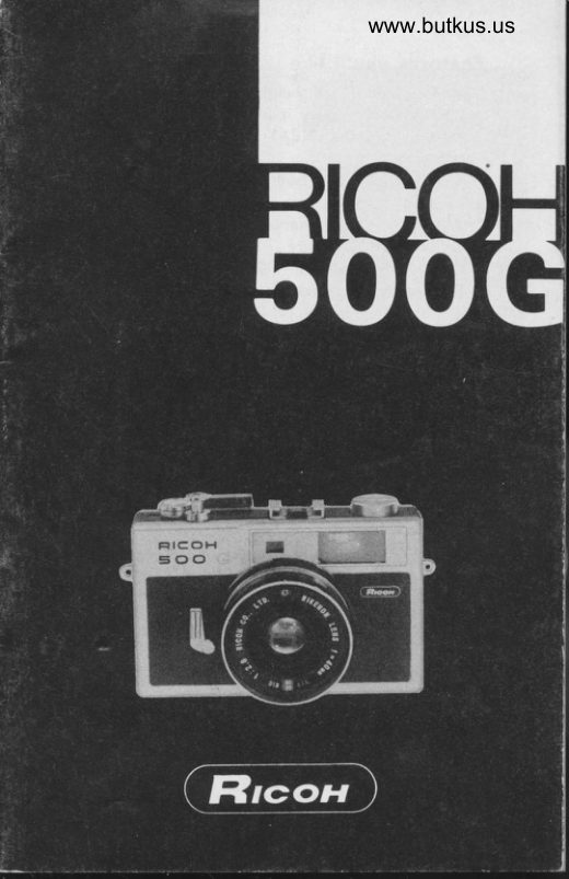 RICOH 500G DIRECT SCAN manual cover