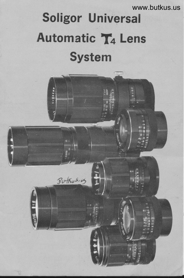 Soligor Auto T4 Lens System manual cover