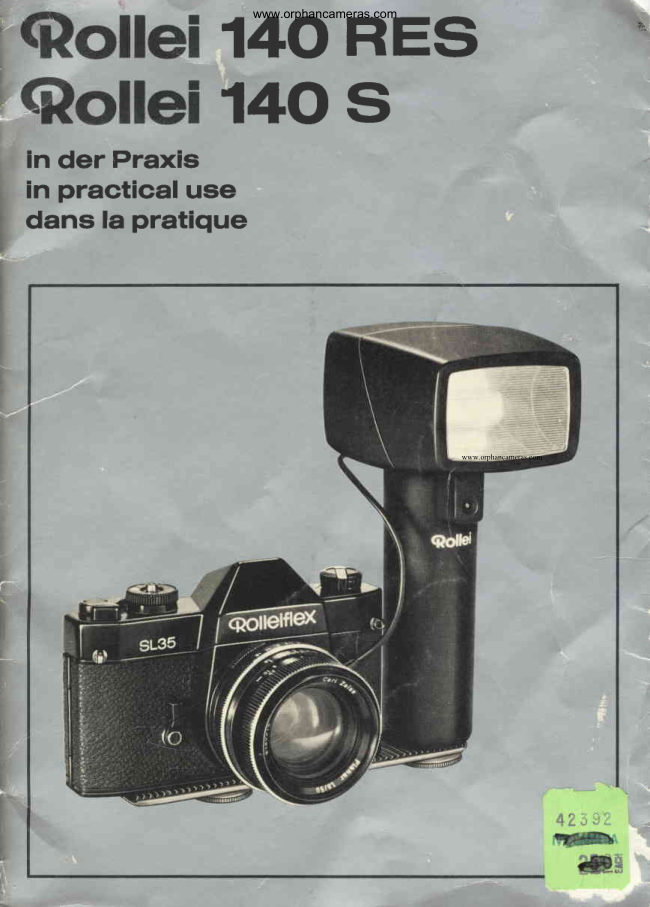 Rollei 140 RES manual cover