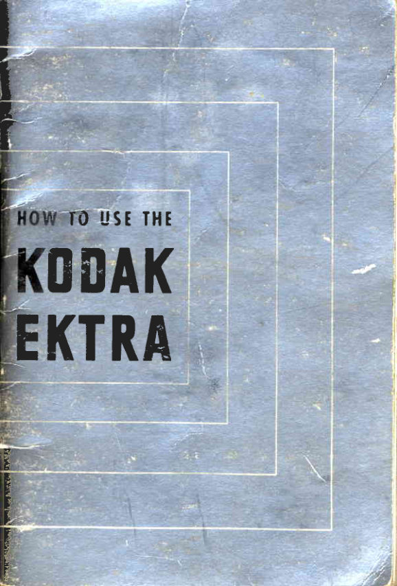 Kodak EKTRA manual cover