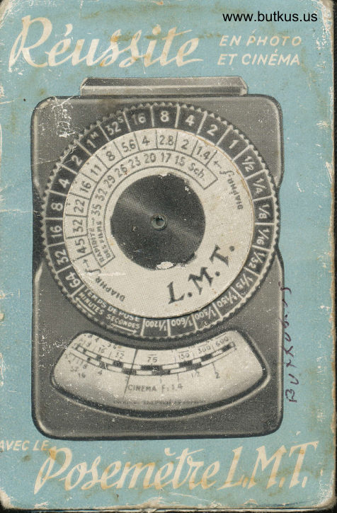 Reussite Posemeter L.M.T manual cover