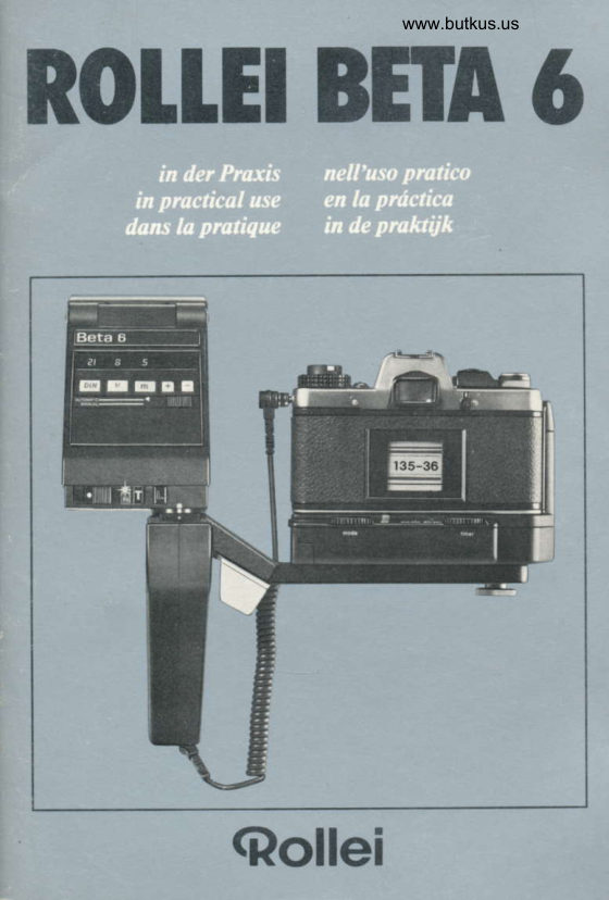 Rollei Beta 6 manual cover