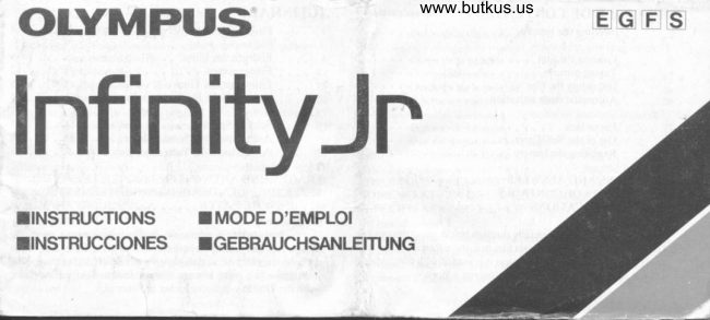 Olympus Infinity Jr manual cover