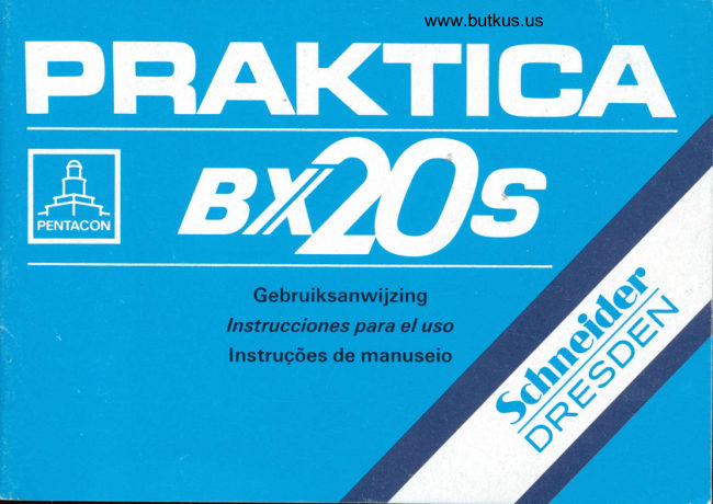 Praktica BS20S manual cover