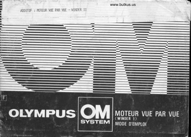 Olympus OM Winder 1 manual cover