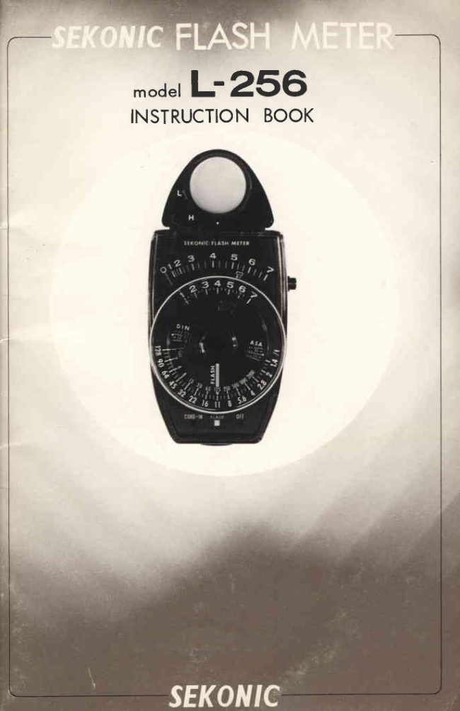 Sekonic L-256 manual cover