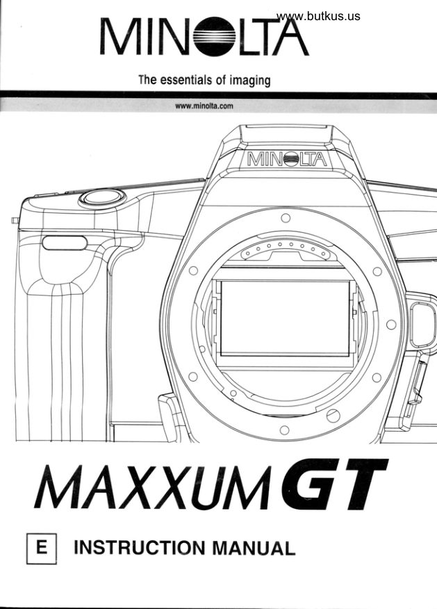 Minolta Maxxum GT manual cover