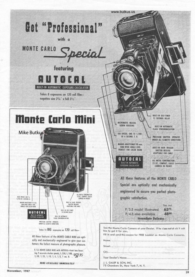 Monte Carlo Special / Mini flyer manual cover