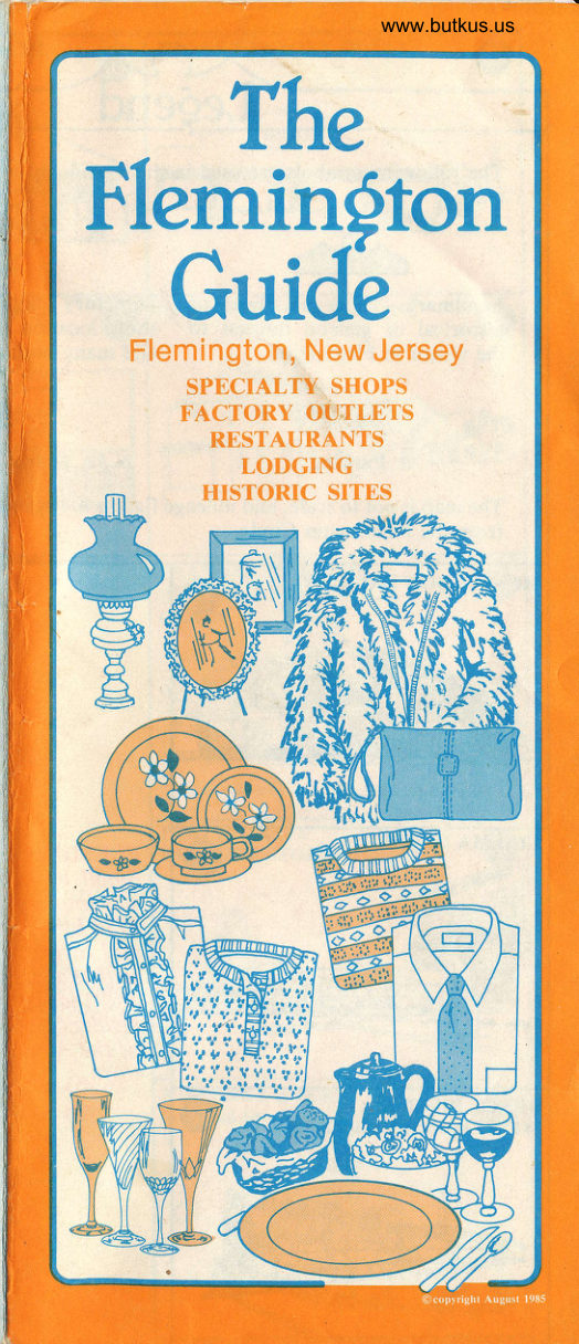 The Flemington Guide - 1984 List stores and a map with locations manual cover