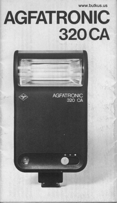 Agfatronic 320CA manual cover