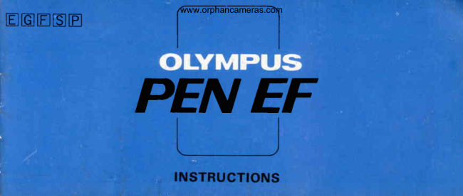 Olympus Pen EF manual cover