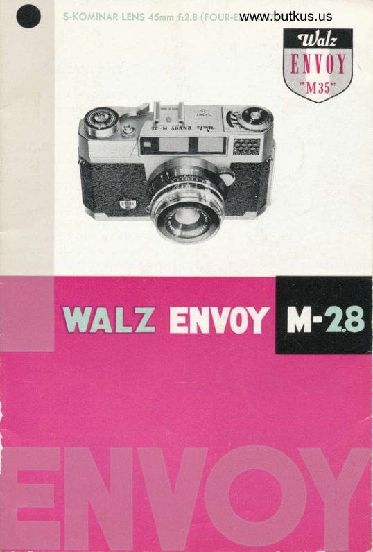 Walz Envoy M-28 manual cover