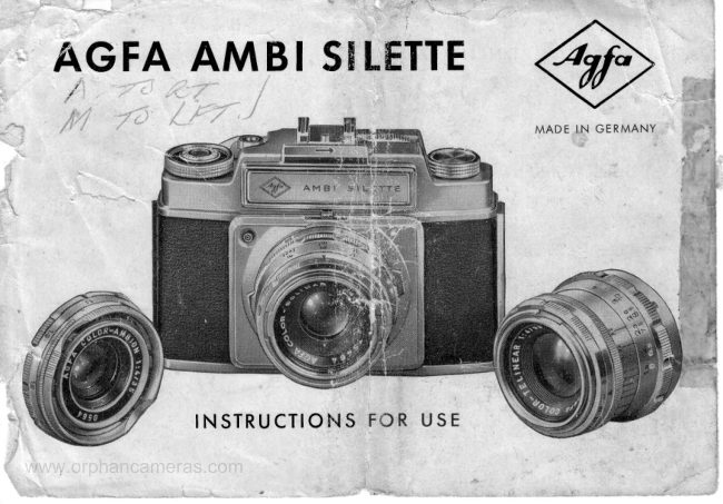 Agfa Ambi Silette manual cover