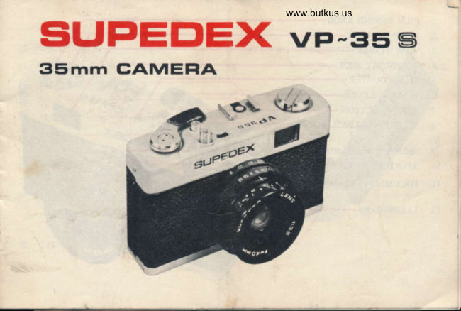 SUPEDEX VP-35s manual cover