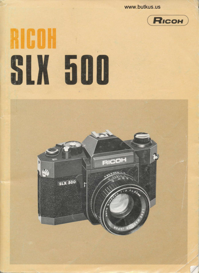 Ricoh Slx 500 manual cover