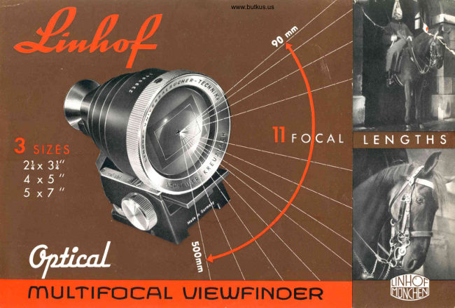 Linhof Multifocal Viewfinder manual cover