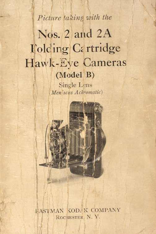 Kodak No 2 - 2a folding cartridge hawk-eye B manual cover