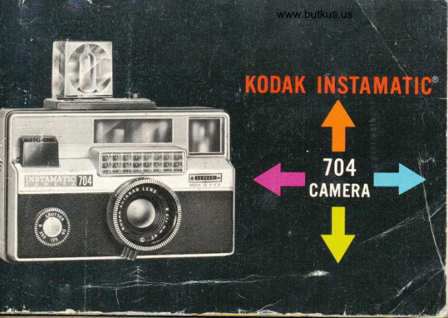 Kodak Instamatic 704 manual cover
