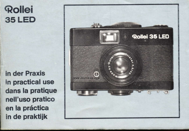 Rollei 35 Led manual cover