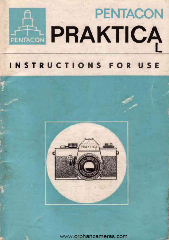 Praktica L manual cover