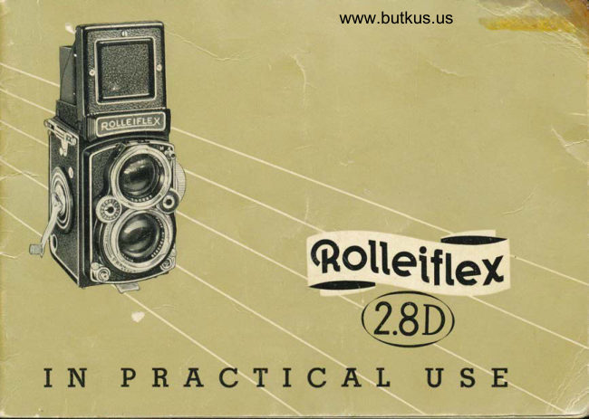 Rolleiflex 2.8D manual cover