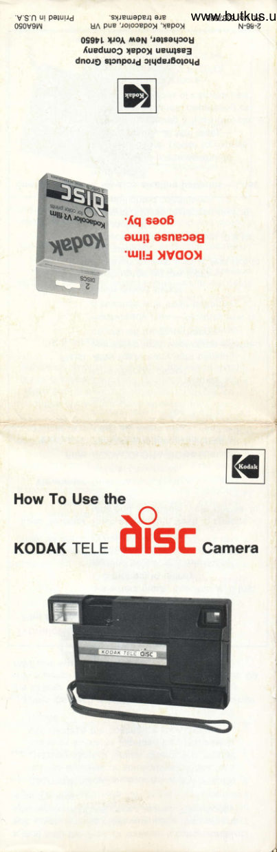 Kodak tele disk manual cover