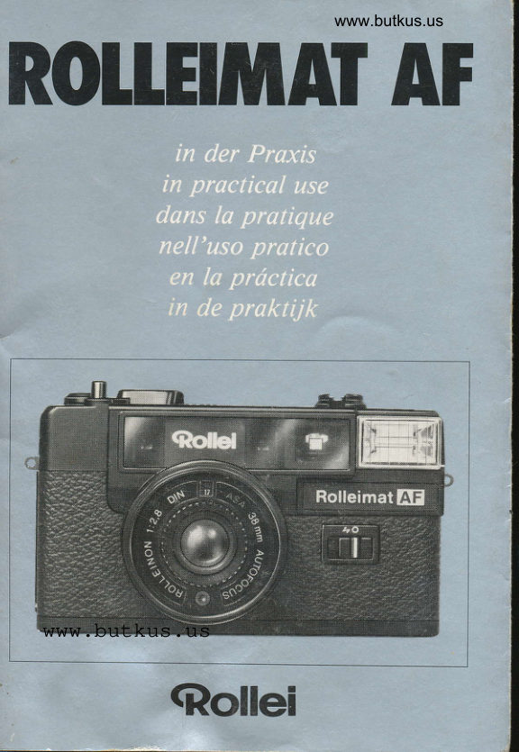 Rolleimat AF manual cover