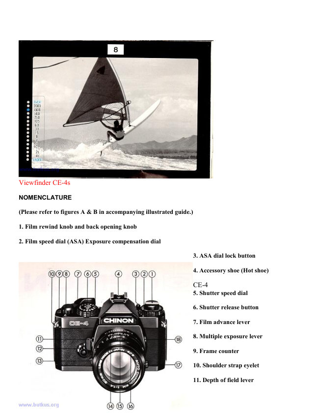 Chinon CE-4 manual cover