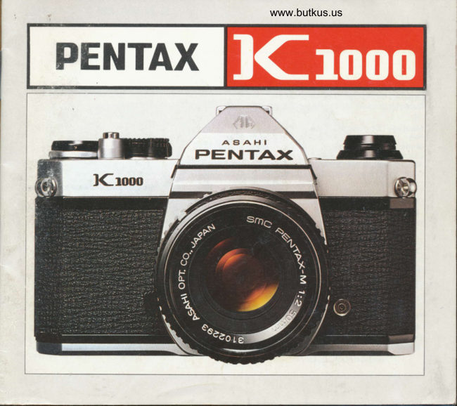 Pentax K1000 manual cover