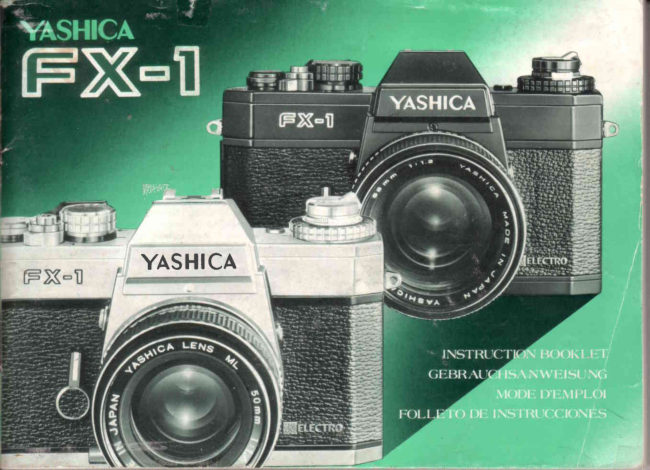 Yashica FX-1 manual cover