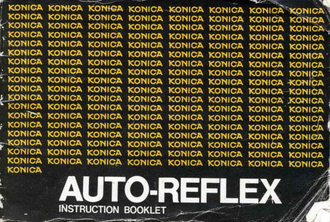 Konica Auto-reflex manual cover