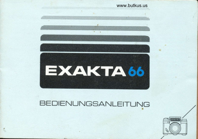 Exakta 66 manual cover