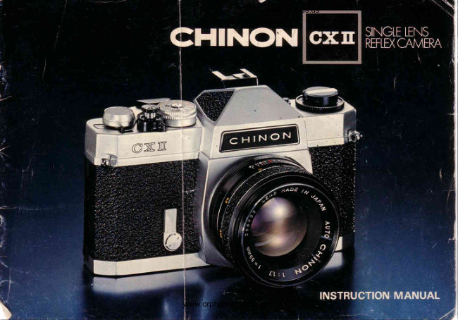 Chinon CX II manual cover