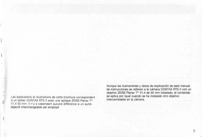 Contax Rts II 3 manual cover