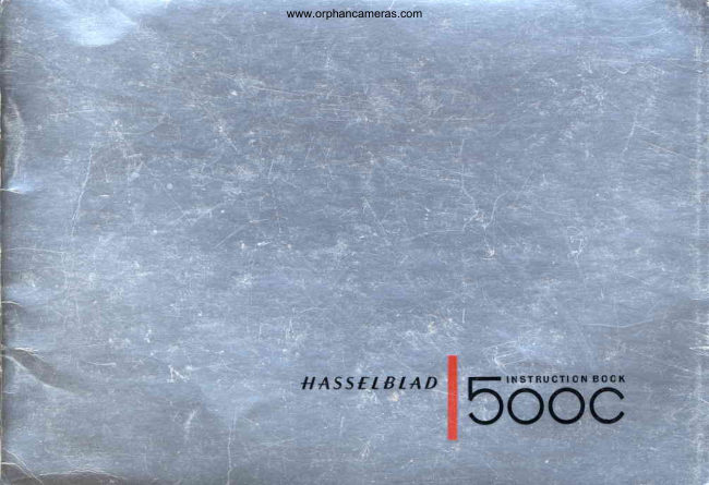 Hasselblad 500C manual cover
