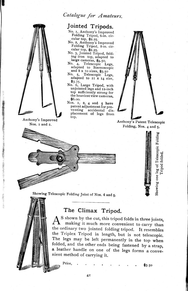 Illustrated catalogue of Photo equipment and materials for amateus - 1891 — part 2 manual cover