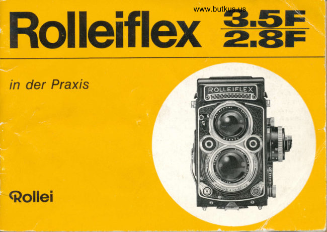 Rolleiflex 3.5f - 2.8f in der praxis manual cover