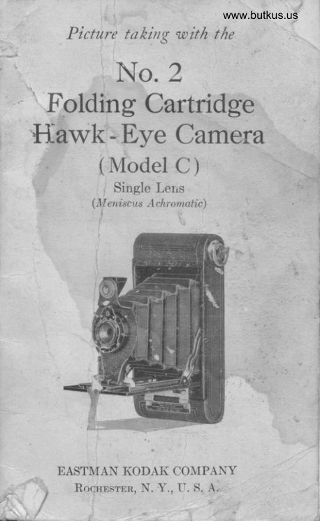 Kodak No. 2 Folding Cartridge Hawk-Eye Mode C manual cover