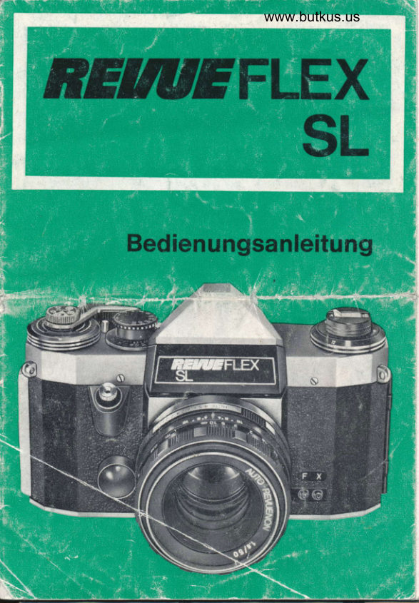 Revue Reveuflex SL manual cover