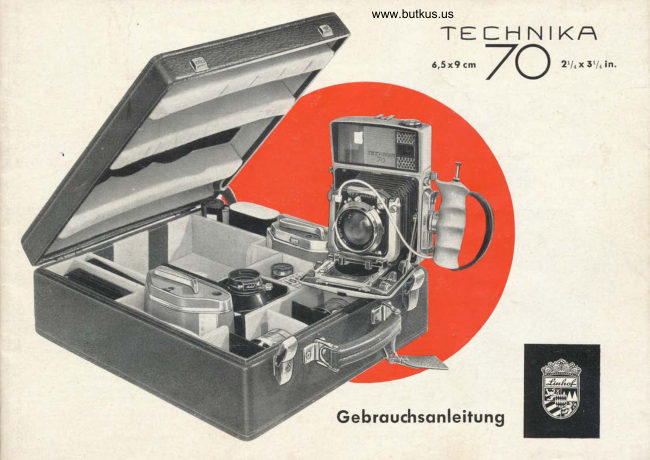 Linhof TECHNIKA 70 Gebrauchsanleitung manual cover