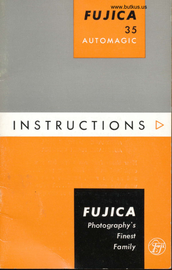 Fujica 35 Automatic manual cover