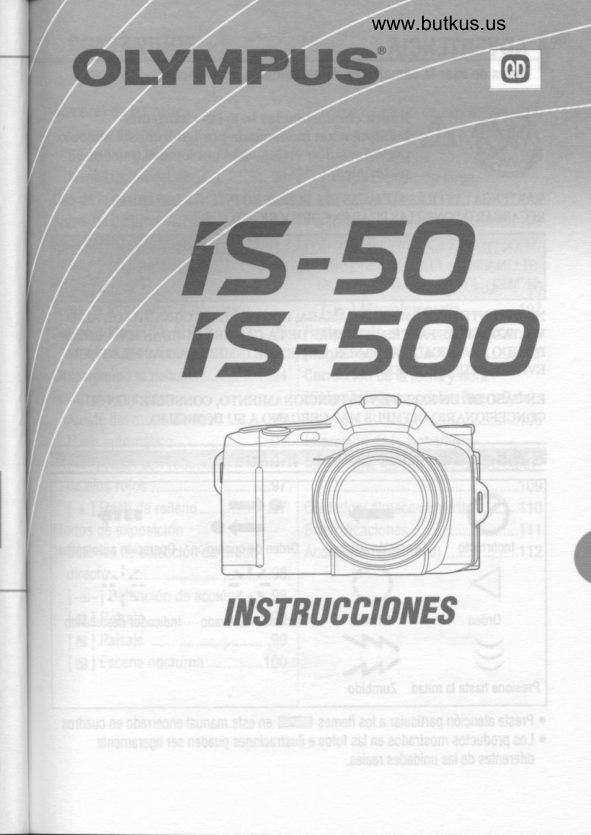 Olympus IS-50 / IS-500 manual cover
