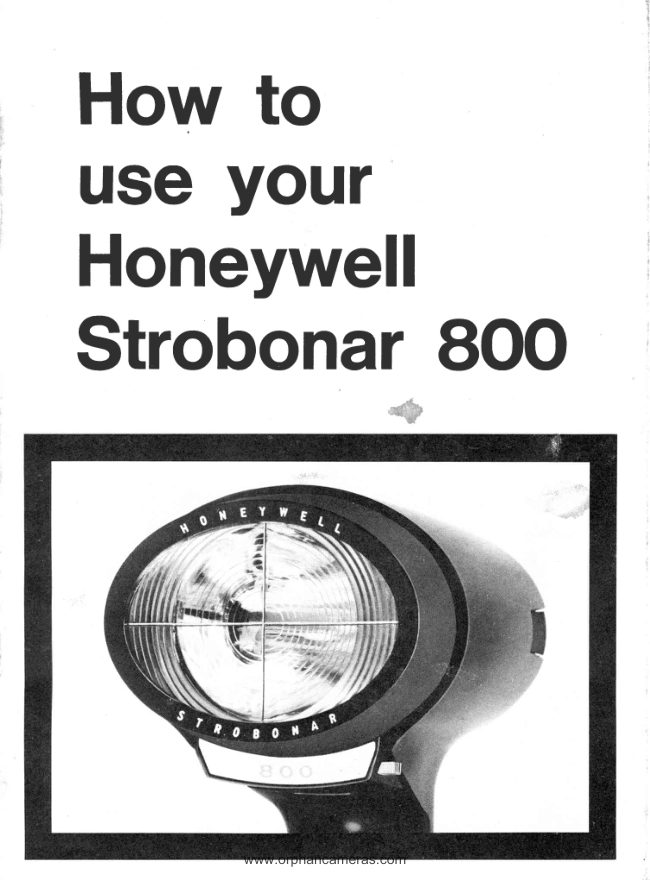 Honeywell Strobonar 800 manual cover