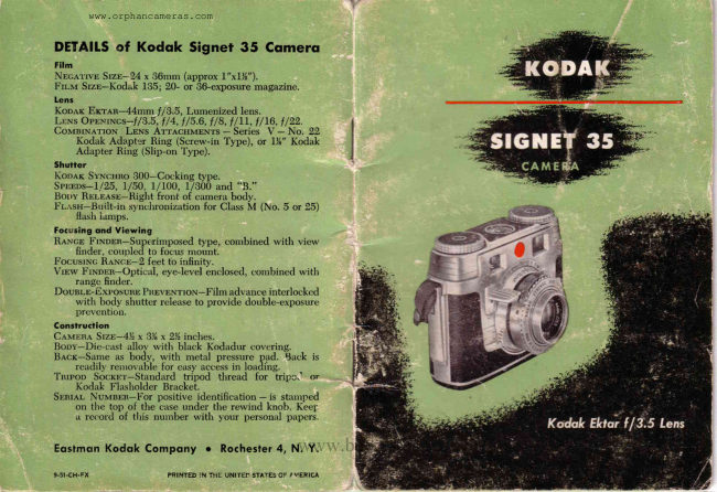 Kodak TWO PAGE manual cover